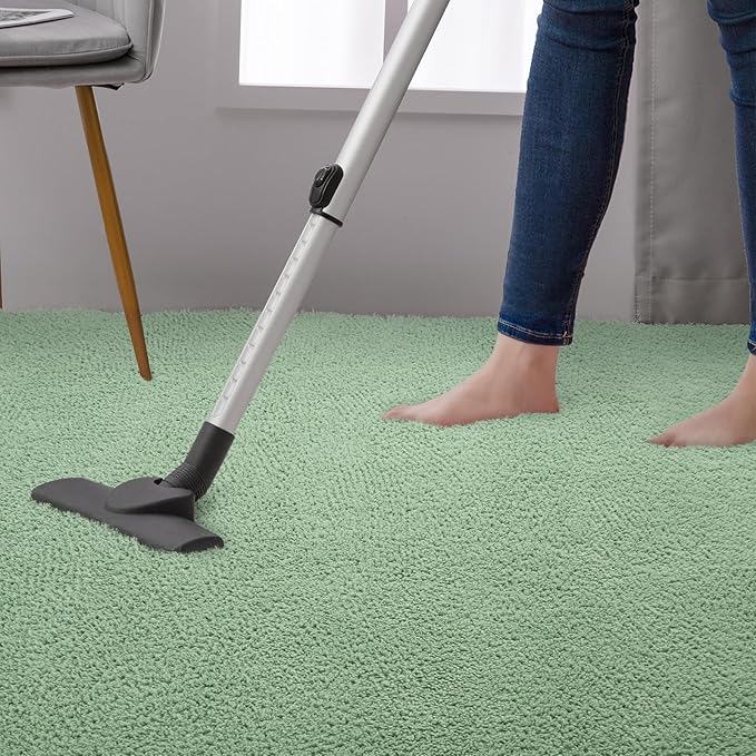DweIke 4x6 Light Green Area Rugs for Bedroom, Super Soft Living Room Rug, Thickened Memory-Foam Throw Carpet, Non-Slip and Washable Carpets for Kids Boys Girls Room Dorm Nursery Home Decor