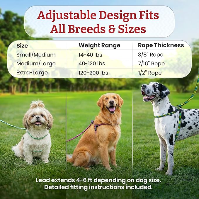 Harness Lead No Pull Dog Harness and Leash Set, Anti Pull Dog Harness, One-Piece Cushioned Rope Safely Prevents Escaping and Pulling (Small/Medium, Pink/Purple)