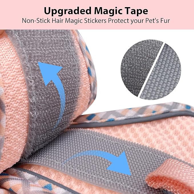 AIITLE Tiny Dog Harness - Lightweight Mesh Step-in Vest for Puppy, Reflective & Escape-Proof Design with High-Stick Magic Tape - Indoor/Outdoor Use for Chihuahua, Maltese, Shih Tzu(Pink, XXXS)