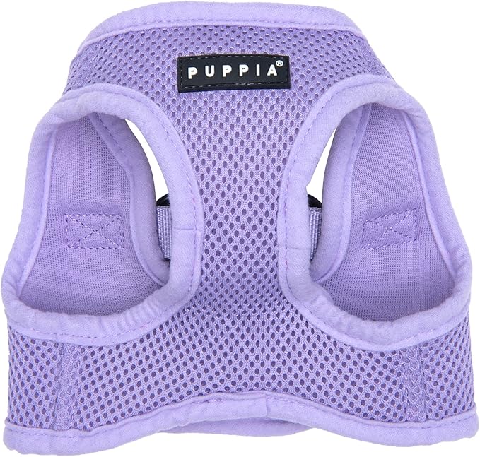 Puppia Soft Vest Dog Harness Step-in Padded Mesh No Choke No Pull Comfortable Walking Running Training for Small Medium Large Dogs, Violet, Large