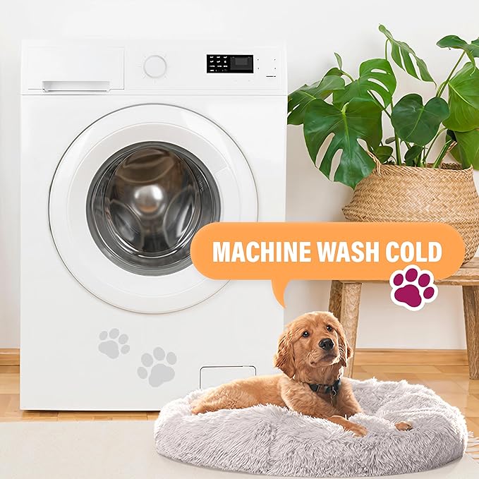 Active Pets X-Lg Dark Grey Dog Bed Up to 100lbs, Calming Orthopedic Pet Bedding for Anxiety Relief, Joint Support & Comfort, Washable Dog Furniture