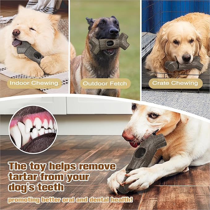 KADTC 2 in 1 Extra-Large Size Durable Dog Bully Stick Holder and Indestructible Chew Toy for Medium/Large Aggressive Chewers Breed Dogs