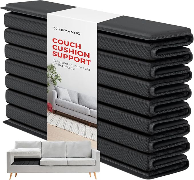 Comfyanno Couch Cushion Support Board, Repairs Sagging Loveseat Sofa, Ready to Use, 21.5" x 54", Heavy-Duty Solid Wood Board, Safe Corner, Sinking Couch & Sofa Fix Saver