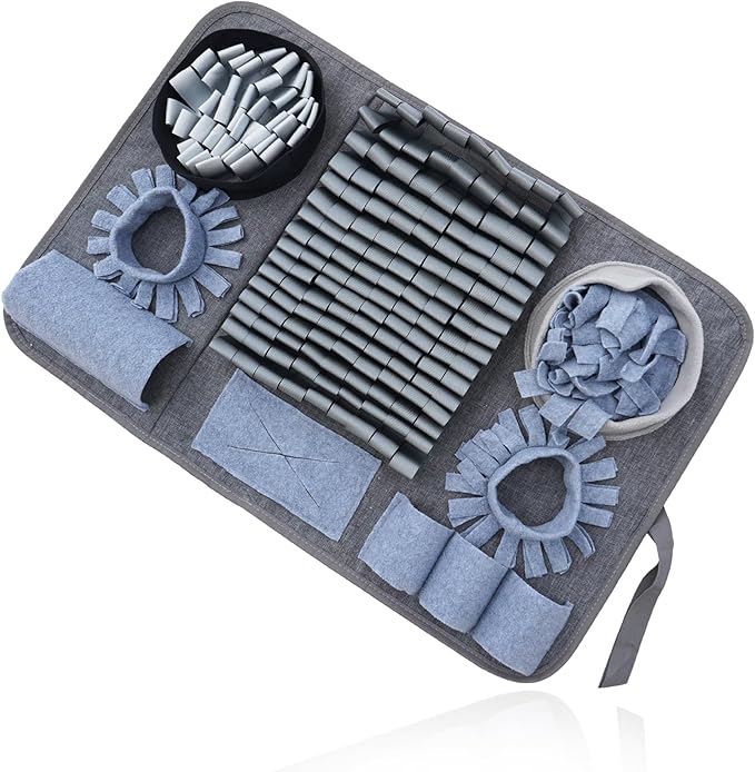 Dog Sniffing Mat, Interactive Dog Puzzle Toy, Stress Relief, Enriches Feeding Games The Sniffing mat Helps Slow Down Eating Speed and Keeps Dogs Busy