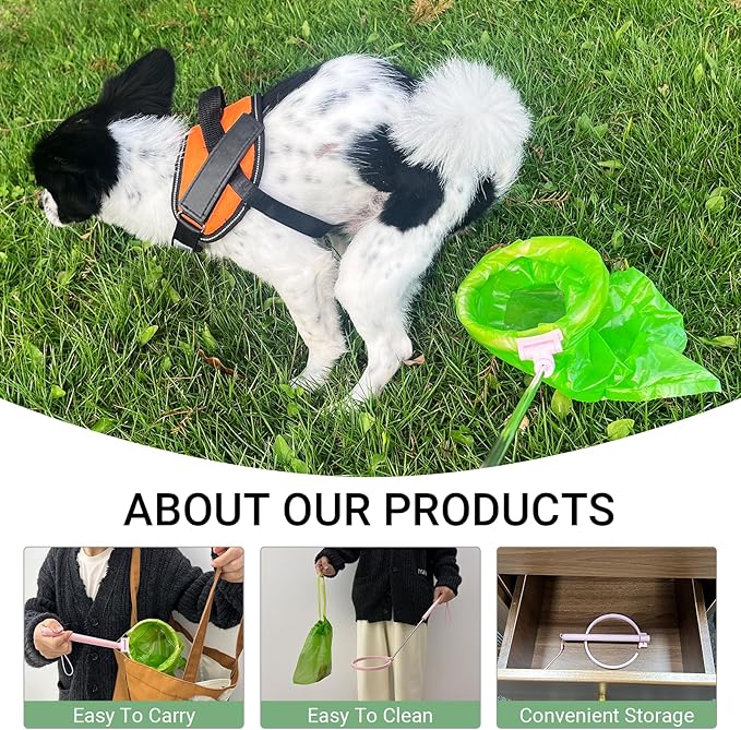 30% Compostable Dog Poop Bags – Plant-Based Cornstarch - Extra Thick, Leak-Proof Dog Bags for Poop - 180 Count - Supports household garbage bags