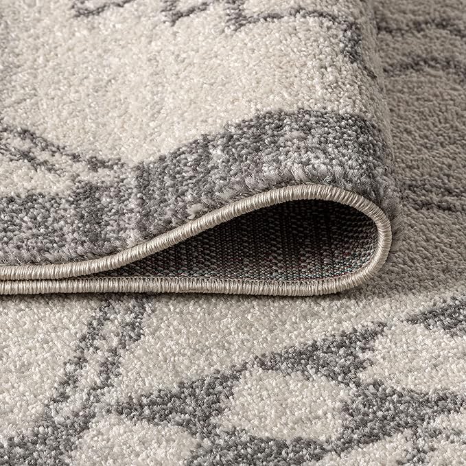 JONATHAN Y Amir Moroccan Beni Souk Cream/Gray Indoor Area Rug, 3x5, Bohemian, Scandinavian, Easy-Cleaning for Living Room, Bedroom, Kitchen, Pet Friendly, Non-Shedding (MOH200B-3)