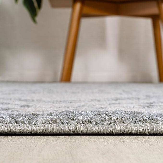 JONATHAN Y Amir Moroccan Beni Souk Cream/Gray 3x3 Square Indoor Area Rug, Bohemian, Scandinavian, Easy-Cleaning for Living Room, Bedroom, Kitchen, Pet Friendly, Non-Shedding (MOH200B-3SQ)