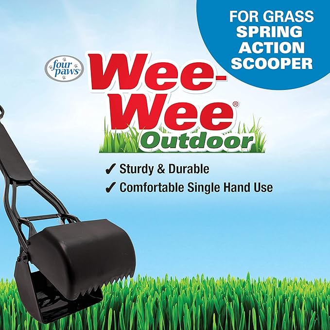 Four Paws Wee-Wee짰 Allen's Spring Action Dog Pooper Scooper For Grass Small (1 Count)