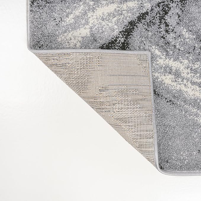 JONATHAN Y Viscon Abstract Marble Light Gray/Black Indoor Area Rug 3x5, Modern,Contemporary,Geometric,Casual, Easy-Cleaning for Living Room,Bedroom,Kitchen,Pet Friendly,Non-Shedding (SEU207A-3)