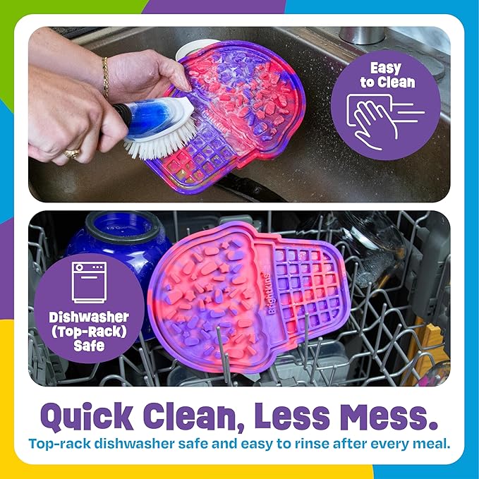 Brightkins Pup Cone Lick Mat, Food Rubber Mat and Snuffle Pet Supplies, Enrichment Puppy Pads Essentials Products, Anxiety Relief Items, Interactive Dog Toys