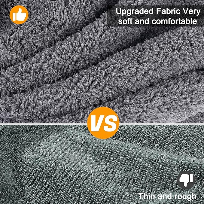 Dog Bathrobe Super Absorbent Dog Towels Large Quick Drying Robes for After Bath Soft Adjustable Warm Keeping Dogs Towel(S-XXL)