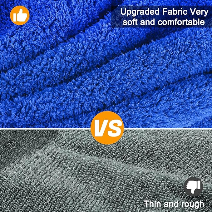 Dog Bathrobe Super Absorbent Dog Towels Large Quick Drying Robes for After Bath Soft Adjustable Warm Keeping Dogs Towel(S-XXL)