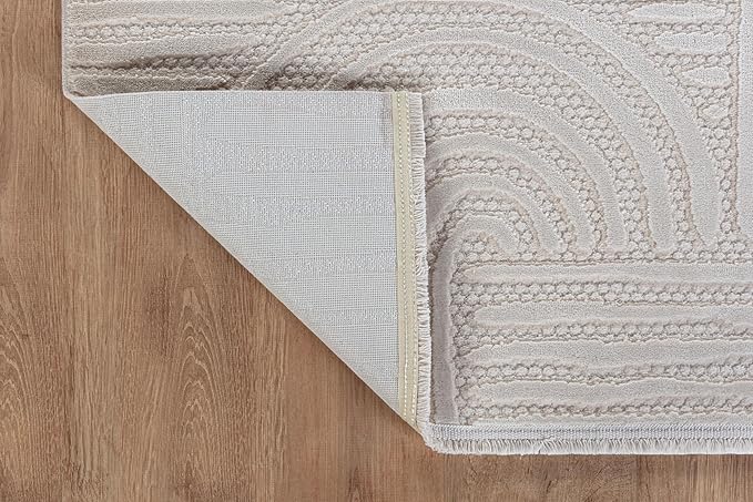 Modern Indoor Rug Orbit 2x7 Area Rugs for Living Room Luxury Kitchen Bedroom Durable Soft Geometric Durable Low and High Pile Stain Resistant Non Shedding Area Carpet 2x7