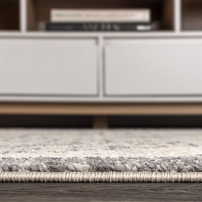 JONATHAN Y Amir Moroccan Beni Souk Cream/Gray Indoor Area Rug, 3x5, Bohemian, Scandinavian, Easy-Cleaning for Living Room, Bedroom, Kitchen, Pet Friendly, Non-Shedding (MOH200B-3)