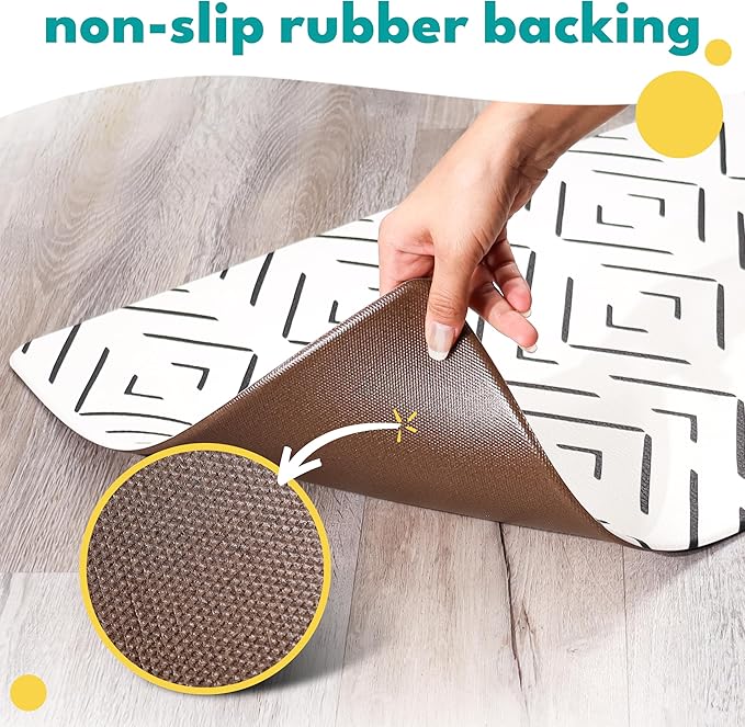 NALALAS Large Dog Mat for Food and Water, Cat Feeding Mat | Large Waterproof Dog Bowl Mat | Non-Slip Pet Food Mat for Floors | Pet Mats for Food and Water | Easy to Clean