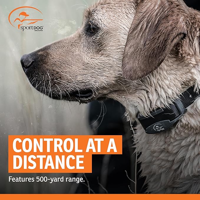SportDOG FieldTrainer 425X - Remote Trainer Designed for Off-Leash Control & Training - 500-Yard Range - Waterproof - Quick Charge-Collar with 21 Levels of Static, Tone, & Vibration