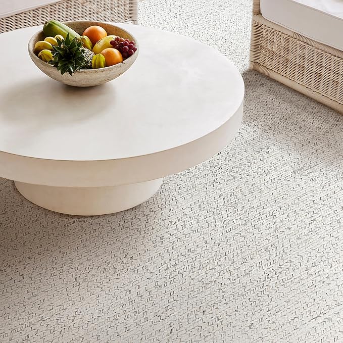 nuLOOM 4' x 6' Solid Hand Braided Indoor/Outdoor Area Rug, Pet-Friendly, High Traffic, Weather Resistant, for Patio, Balcony, Bedroom, Living Room, Dining Room, Wynn Ivory