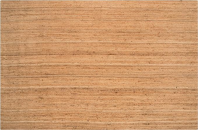 Hausattire Hand Woven Jute Braided Rug, 5'x8' ??Natural, Reversible Boho Entry Area Rugs for Kitchen, Living Room I Farmhouse Indoor Outdoor Decorative Floor Rug, 60x96 Inches