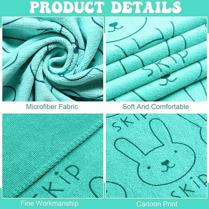 Peryiter 8 Pcs Dog Drying Towels Bulk 55'' x 28'' Pet Grooming Absorbent Microfiber Dog Bath Towels Quick Drying Puppy Bathing Towel for Small Medium Large Cats Pets Bathing Grooming(Cyan)