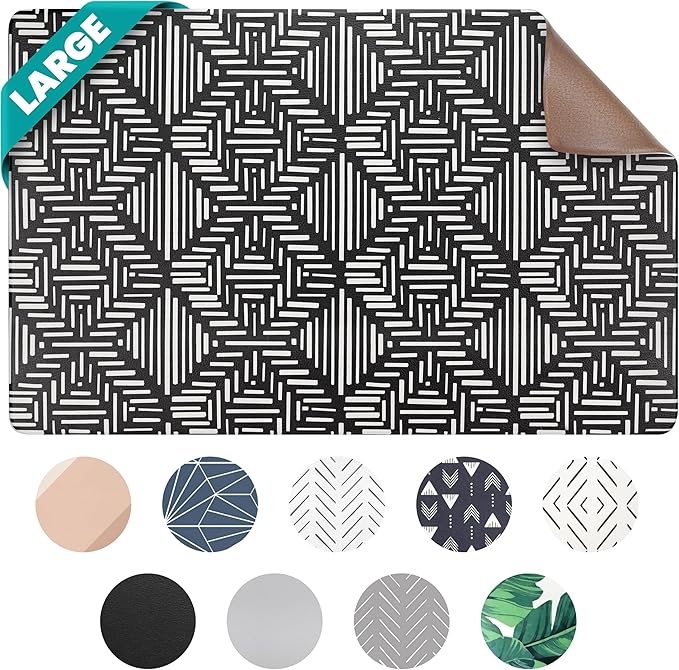 NALALAS Large Dog Mat for Food and Water, Cat Feeding Mat | Large Waterproof Dog Bowl Mat | Non-Slip Pet Food Mat for Floors | Pet Mats for Food and Water | Easy to Clean