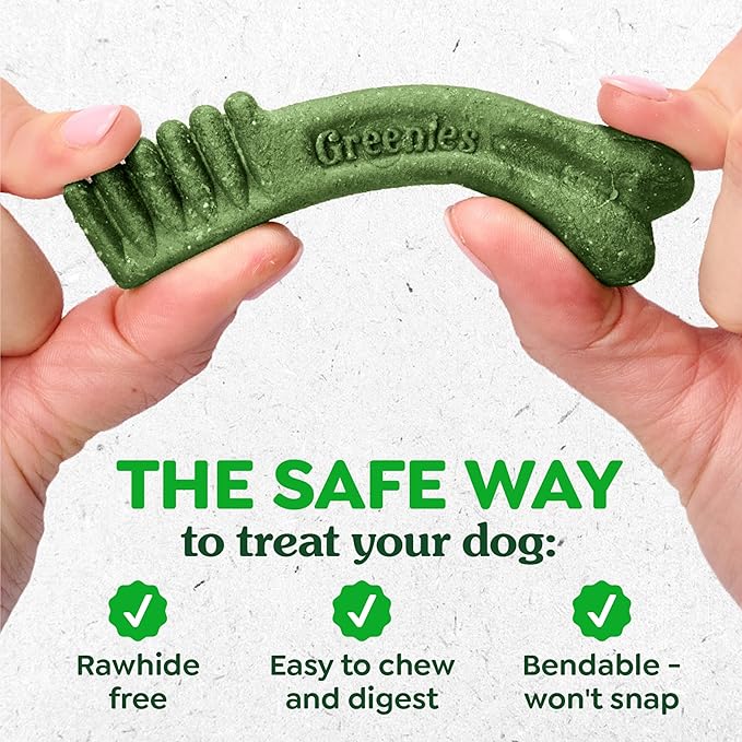 Greenies Veterinarian-Recommended Adult Natural Dental Dog Treats Large Size, Dog Dental Chews, Original Flavor, 12 oz. Pack, 8 Count