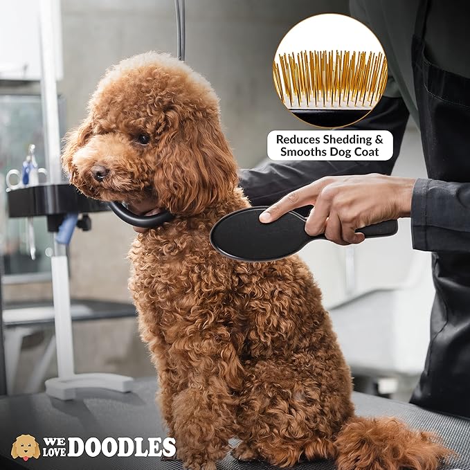 We Love Doodles Pin Brush & Dog Shampoo - Dog Grooming Kit - Remove Mats, Knots, And Tangles