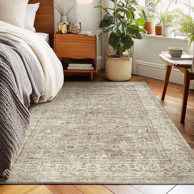 Washable Entryway Small Area Rugs: Door Mat Indoor Entrance 3x5 Boho Rug Stain Resistant Non-Slip Rubber Backing Soft Carpet for Kitchen Front Door Indoor Entrance Entry Bedroom Kids Room