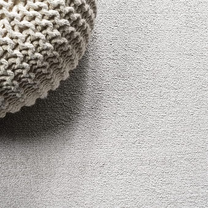 JONATHAN Y Haze Solid Low-Pile Ivory Indoor Area Rug 5x8, Coastal,Bohemian,Minimalist,Classic, Easy-Cleaning for Living Room,Bedroom,Kitchen,Pet Friendly,Non-Shedding (SEU100D-5)
