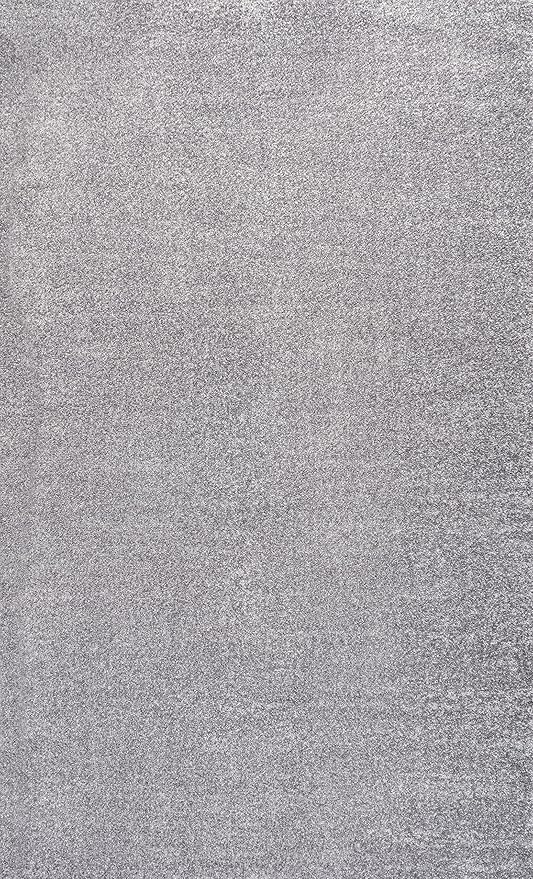 JONATHAN Y Haze Solid Low-Pile Gray Indoor Area Rug 3x5, Coastal,Bohemian,Minimalist,Classic, Easy-Cleaning for Living Room,Bedroom,Kitchen,Pet Friendly,Non-Shedding (SEU100A-3)