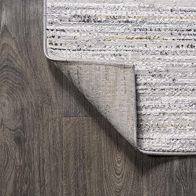 JONATHAN Y Loom Strie' Gray/Black Indoor Area Rug 3X5 ft, Modern for Living Room, Bedroom, Kitchen, Office, Easy-Cleaning, High Traffic, Pet-Friendly, Non-Shedding SOR200A-3