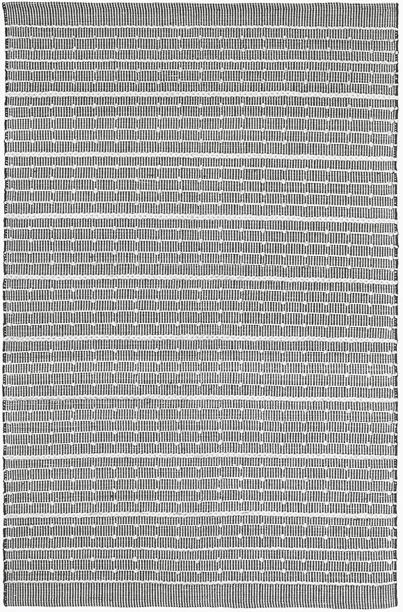 Fab Habitat Machine Washable Area Rug - Hand Woven, Stain Resistant, Pet Friendly - Premium Recycled Polyester Yarn - Stripes - Kitchen, Bathroom - Portland - Charcoal & White - 2 x 3 ft