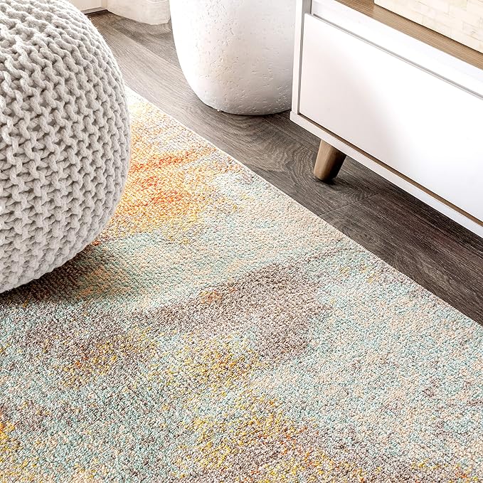 JONATHAN Y Modern Abstract Vintage Cream/Orange Indoor Area Rug, 3x5, Contemporary POP, Transitional, Easy-Cleaning for Living Room, Bedroom, Kitchen, Pet Friendly, Non-Shedding (CTP104B-3)