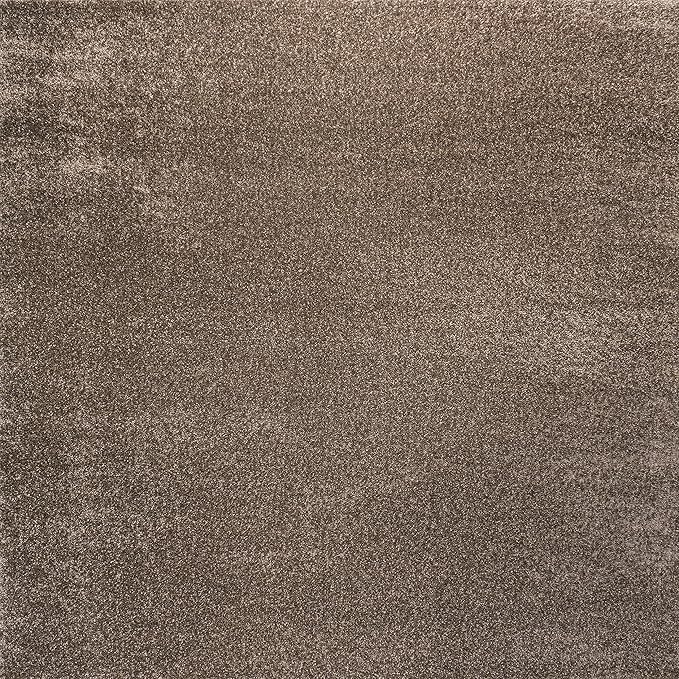 JONATHAN Y Haze Solid Low-Pile Brown 7' Square Indoor Area Rug, Coastal,Bohemian,Minimalist,Classic, Easy-Cleaning for Living Room,Bedroom,Kitchen,Pet Friendly,Non-Shedding (SEU100J-7SQ)