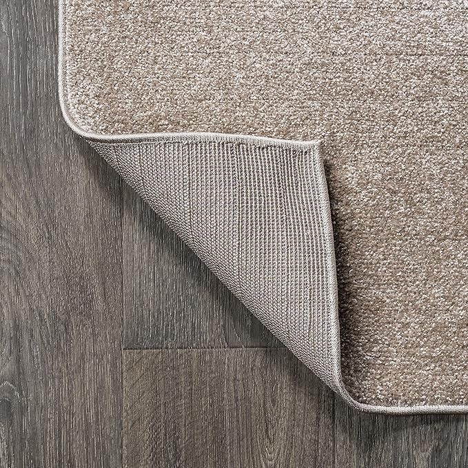JONATHAN Y Haze Solid Low-Pile Beige Indoor Area Rug 4x6, Coastal,Bohemian,Minimalist,Classic, Easy-Cleaning for Living Room,Bedroom,Kitchen,Pet Friendly,Non-Shedding (SEU100G-4)