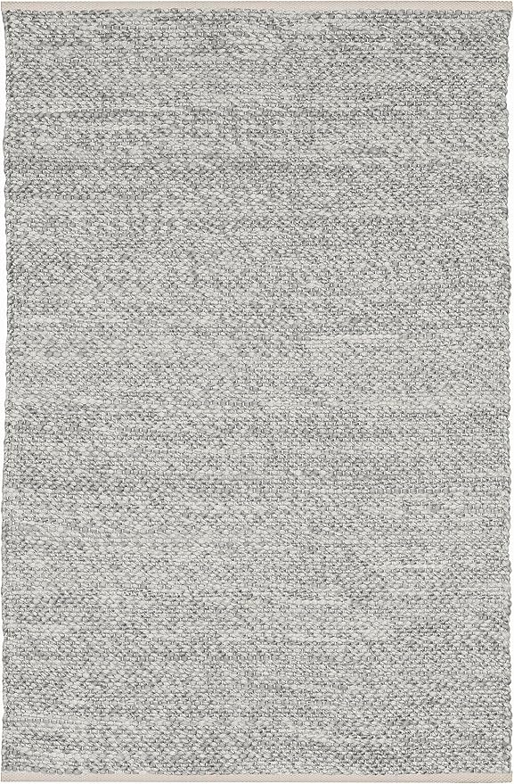 Fab Habitat Machine Washable Area Rug - Hand Woven, Stain Resistant, Pet Friendly - Premium Recycled Polyester Yarn - Solid - Bedroom, Living Room - Biltmore - Natural - 4 x 6 ft