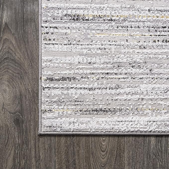 JONATHAN Y Loom Strie' Gray/Black Indoor Area Rug 3X5 ft, Modern for Living Room, Bedroom, Kitchen, Office, Easy-Cleaning, High Traffic, Pet-Friendly, Non-Shedding SOR200A-3