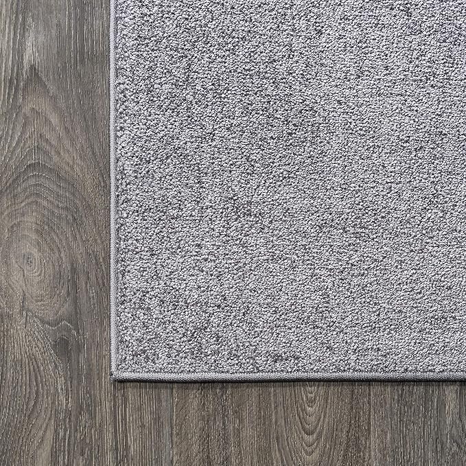 JONATHAN Y Haze Solid Low-Pile Gray Runner Rug 2x10, Coastal,Bohemian,Minimalist,Classic, Easy-Cleaning for Living Room,Bedroom,Kitchen,Pet Friendly,Non-Shedding (SEU100A-210)