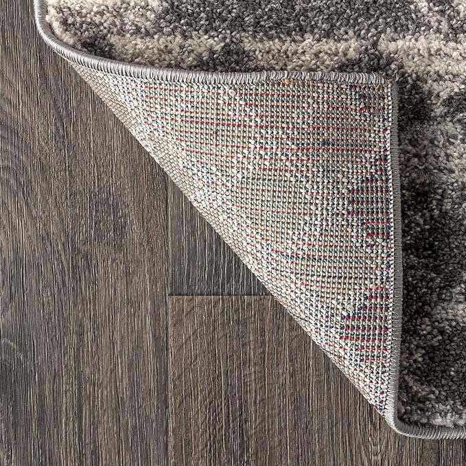 JONATHAN Y Amir Moroccan Beni Souk Gray/Cream Indoor Area Rug, 5x8, Bohemian, Scandinavian, Easy-Cleaning for Living Room, Bedroom, Kitchen, Pet Friendly, Non-Shedding (MOH200C-5)