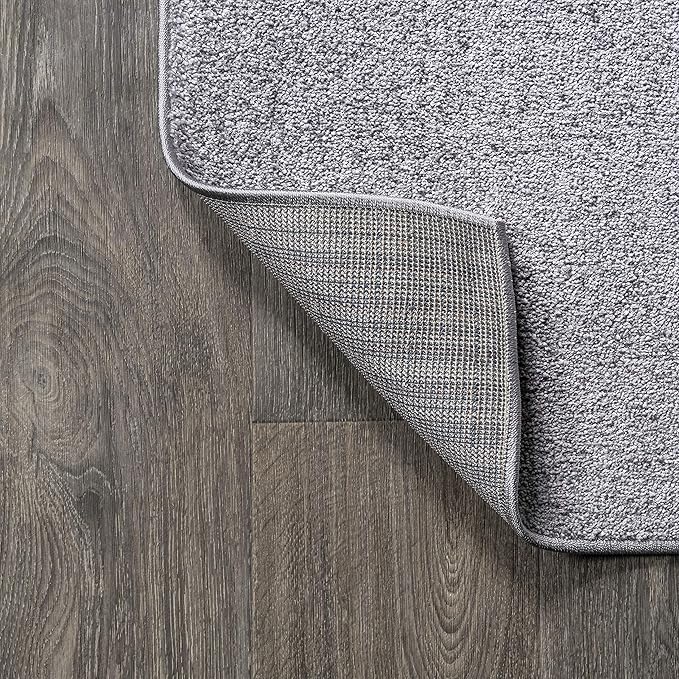 JONATHAN Y Haze Solid Low-Pile Gray Runner Rug 2x16, Coastal,Bohemian,Minimalist,Classic, Easy-Cleaning for Living Room,Bedroom,Kitchen,Pet Friendly,Non-Shedding (SEU100A-216)