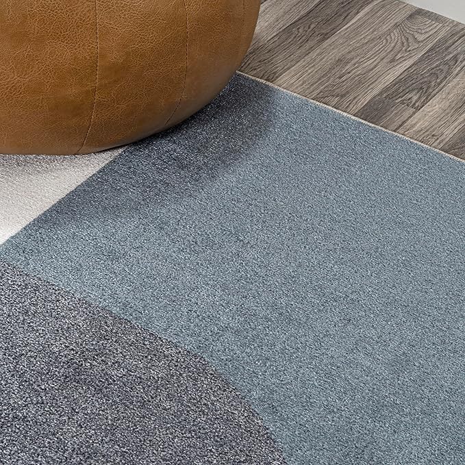 JONATHAN Y Machine Washable Cream/Multi Indoor Area Rug 5X8 ft, Slinger Modern Contemporary Collage for Living Room, Bedroom, Kitchen, Office, Easy-Cleaning, Pet-Friendly, Non-Shedding WSH306A-5